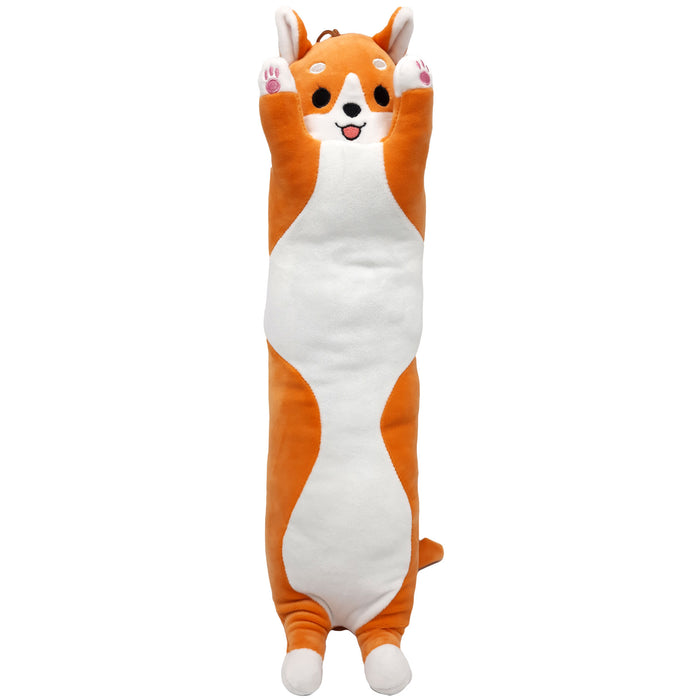 Kawaii Kussen - Lange Knuffel Kat - Knuffelkussen - Kinderen & Volwassenen - Pluche 54 cm (oranje)