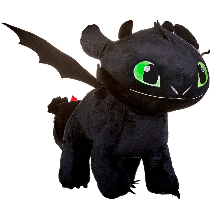 How to train your Dragon 3 / Hoe tem je een Draak 3 - Knuffel - Tandloos / Toothless - "Met echte Glow in the Dark" - 44 cm