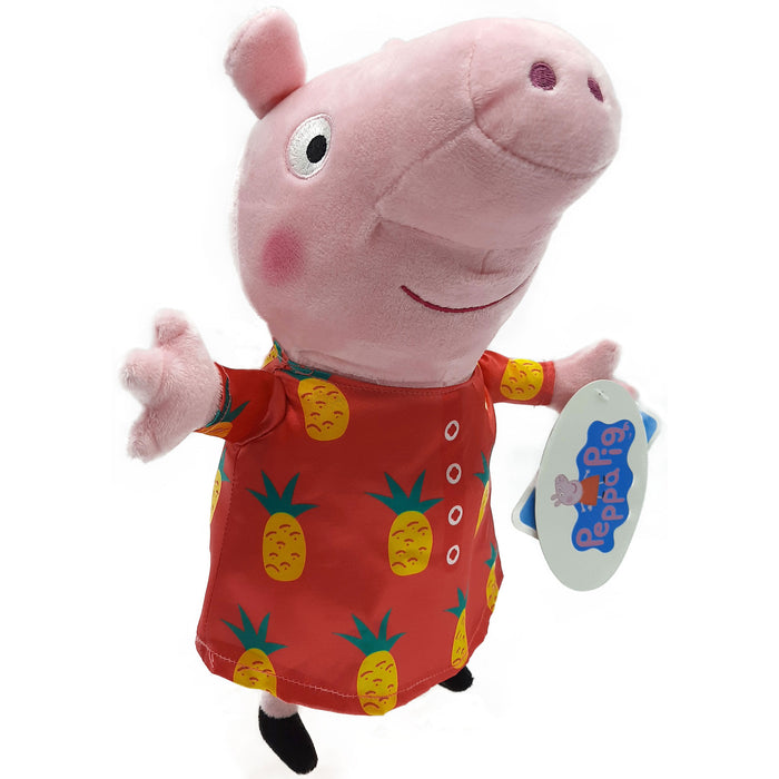 Peppa Pig - Peppa Big - Knuffel - Varken - Ananas Print - 31 cm