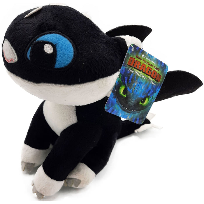 How to train your Dragon / Hoe tem je een Draak - Baby Tandloos / Toothless (Blauwe Ogen) - Pluche Knuffel - 31 cm