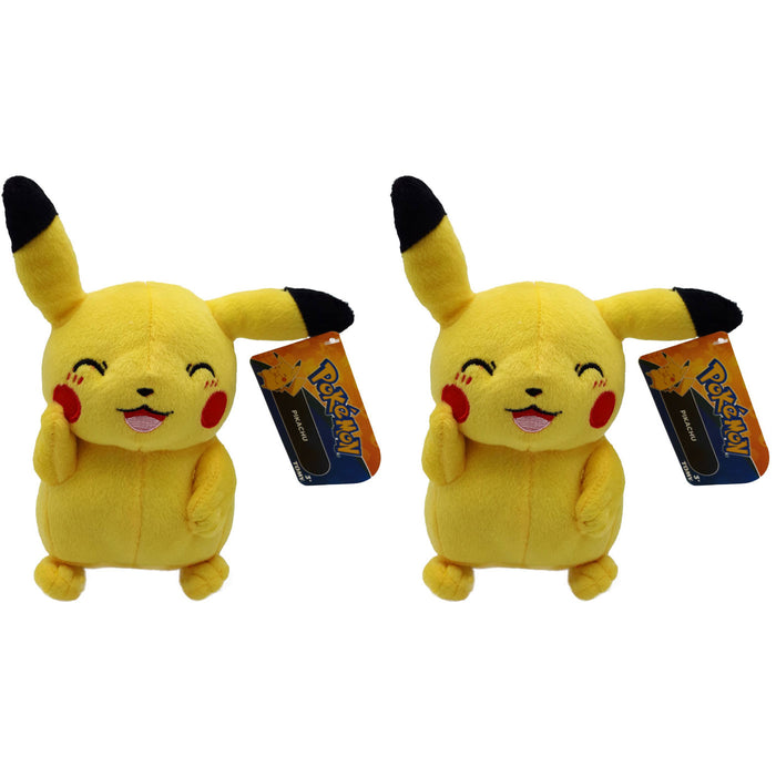 Pokemon Pikachu Knipoog (Tomy) 20 cm - Voordeelset van 2 knuffels
