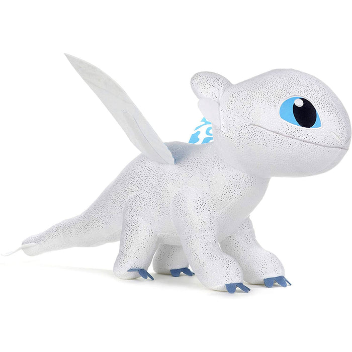 How to train your Dragon 3 / Hoe tem je een Draak 3 - Light Fury Knuffel - "Met echte Glow in the Dark" - 42 cm