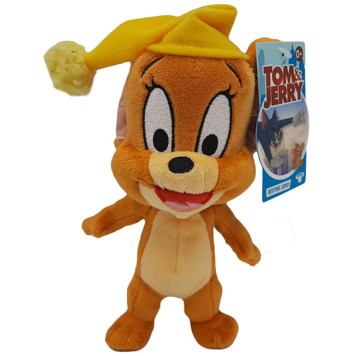 Tom en Jerry - Knuffel - Bedtime Jerry - Pluche - 18 cm