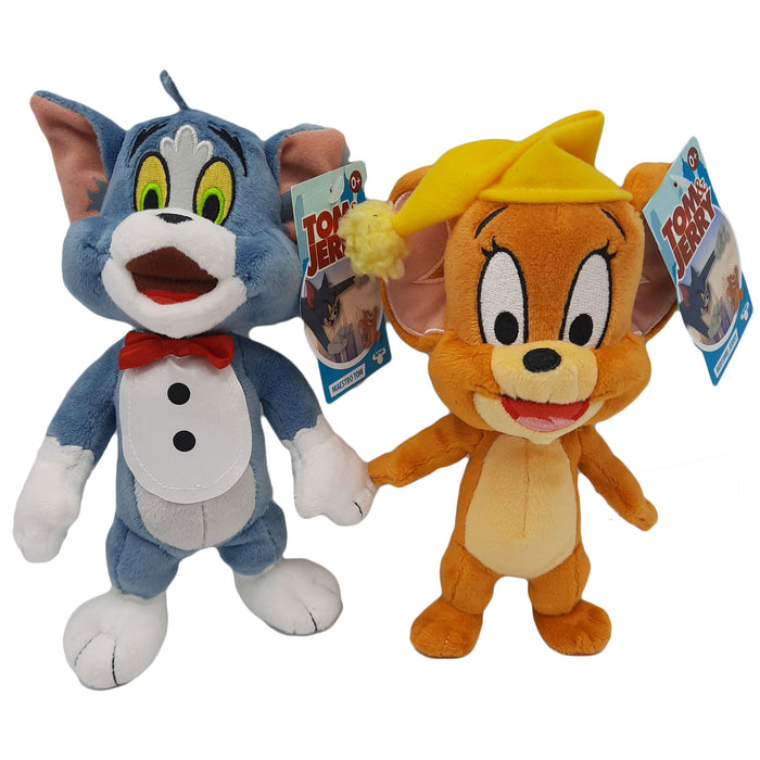 Tom en Jerry - Knuffel Set - Bedtime Jerry + Maestro Tom (18/20 cm)