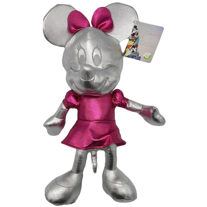 Disney - Minnie Mouse - Stofftier - 100 Jahre - Platinum Silver Mix - Plüsch - 40 cm
