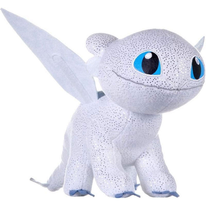 Hoe Tem Je Jouw Draak / How To Train Your Dragon - Light Fury / Helleveeg - Knuffel Pluche - 42 cm