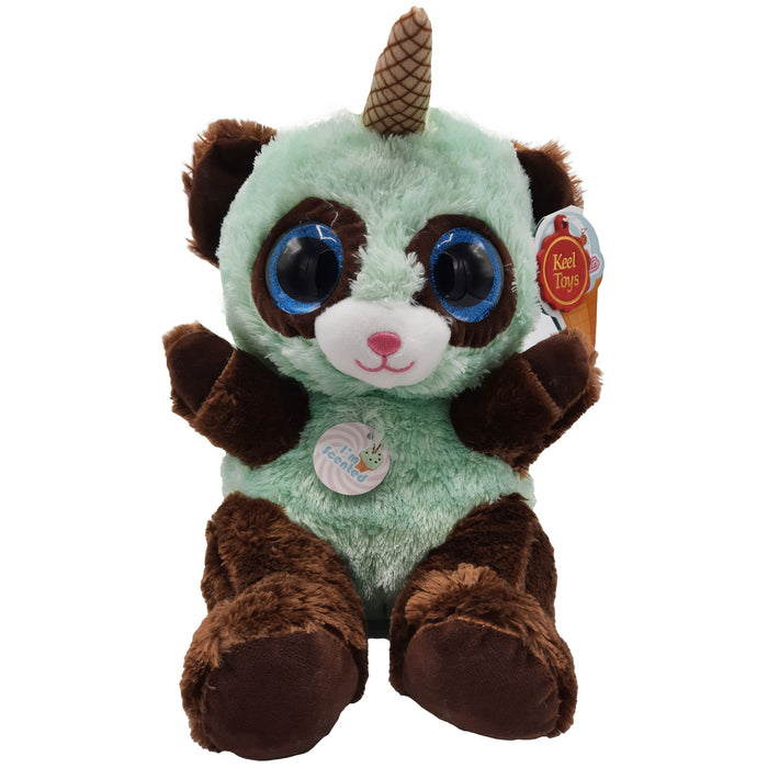 Keel Toys - Animotsu - Mint Choc Chip Panda - Knuffel - Met heerlijke zoete chocolade mint geur - 25 cm