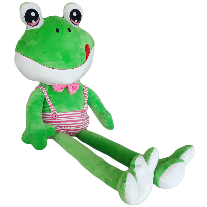 Kikker - Knuffel - Extra Grote Knuffelbeer - XXL - Roze - Teddybeer - 110 cm