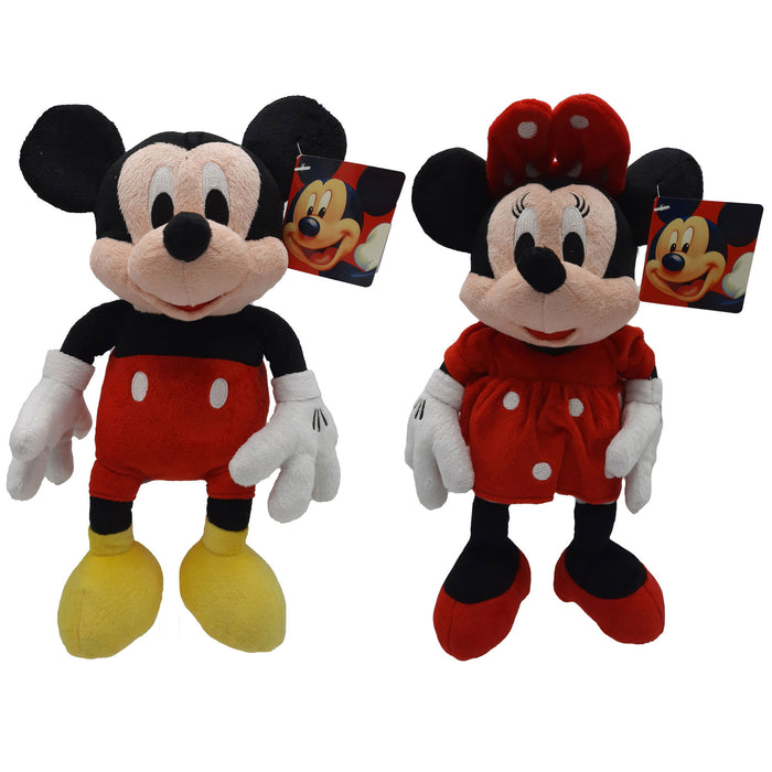 Mickey Mouse (Disney) - Kuscheltier Set - Mickey & Minnie - 30 cm