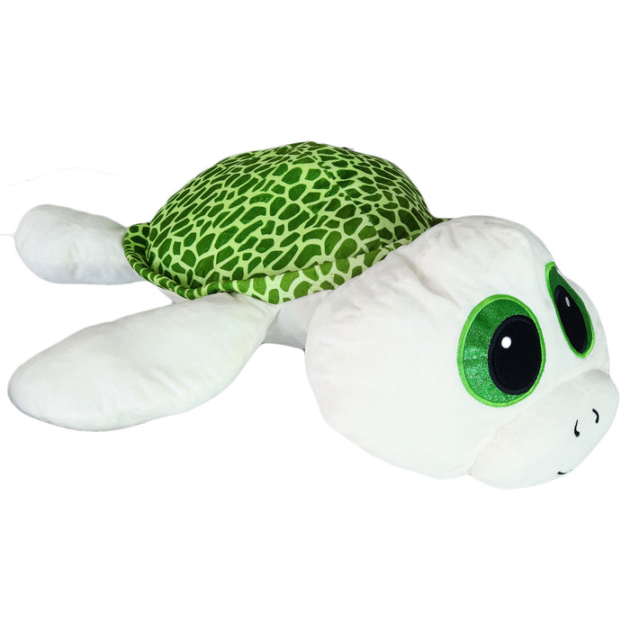 Schildpad - Knuffel - Grote Knuffelbeer - XXL - Wit - Pluche - Teddybeer - 93 cm