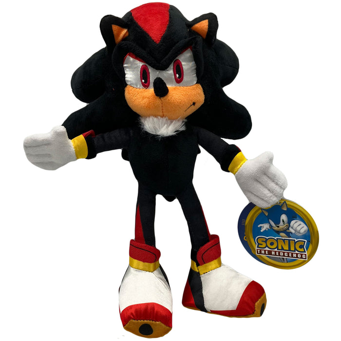 Sonic the Hedgehog 2 - Knuffel - Shadow the Hedgehog - Pluche - Zwart - 32 cm