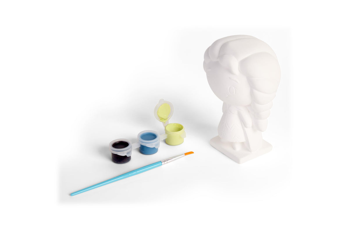 Disney Frozen schilderset, Elsa gipsfiguur met verf en kwast