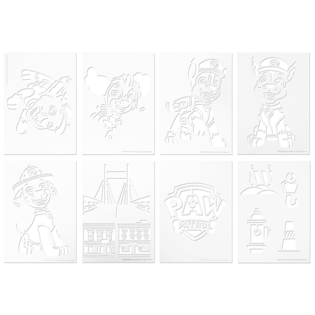 PAW Patrol spray pen set deluxe, 12 pennen en 16 sjablonen