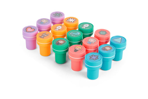 Frozen stempelset 15X, Elsa en Anna-speelgoed voor kinderen vanaf 3 jaar, ijskoningin-stempelset, knutselset voor meisje