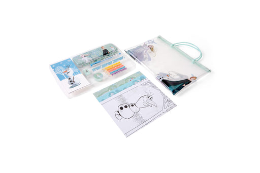 Disney Frozen schrijf- en tekenreisset | Elsa, Anna & Olaf knutsel- en tekenset voor kinderen | Creatief tekenset met pe