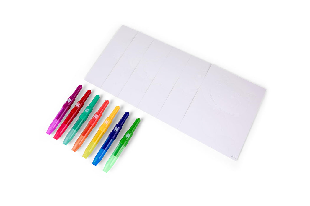 Gabby's Dollhouse spray pen set, 7 pennen en 6 sjablonen