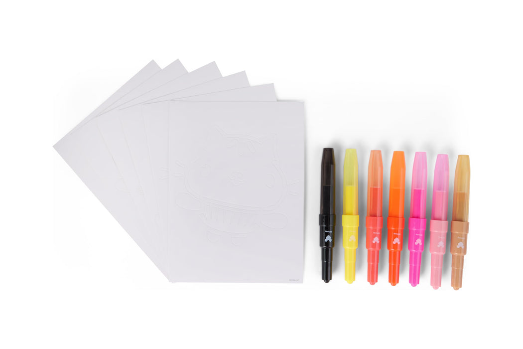 Disney Minnie Mouse spray pen set, 7 pennen en 6 sjablonen