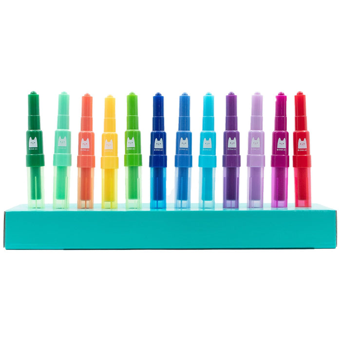 Gabby's Dollhouse spray pen set deluxe, 12 pennen met sjablonen