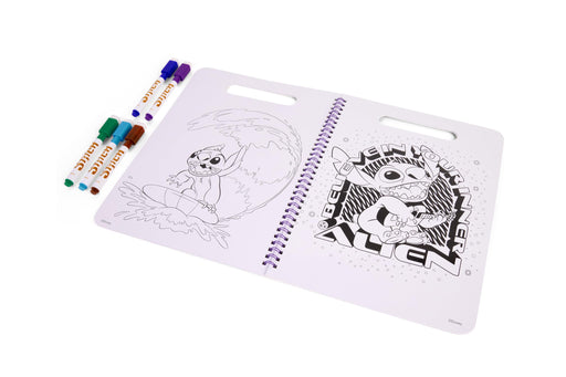 Disney Stitch wipe clean activiteitenset, met 5 uitwisbare stiften