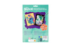Disney Stitch kraskunst set, 2 posters van 26 x 19,5 cm met kraspen