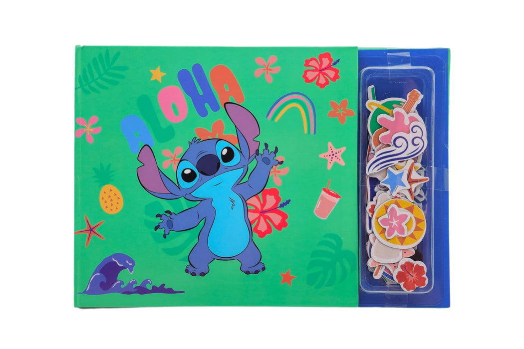 Disney Stitch magneetboek, met magneetfiguren en scenes
