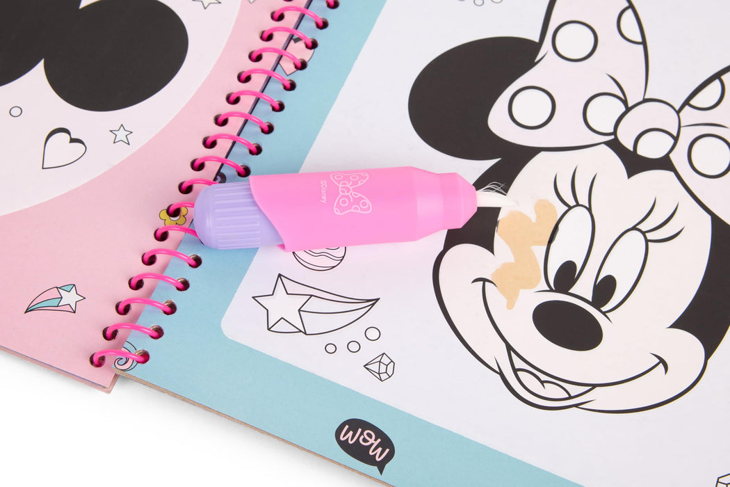 Disney Minnie Mouse waterkleurboek, herbruikbaar met waterstift