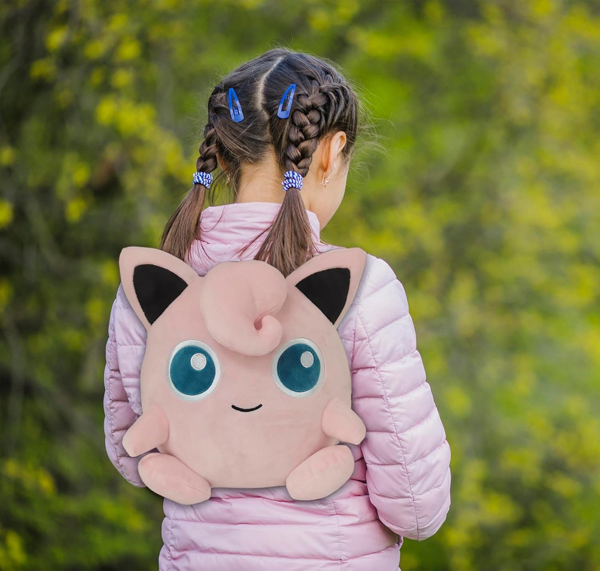 Pokémon kinderrugzak pluche, roze met verstelbare en afneembare banden