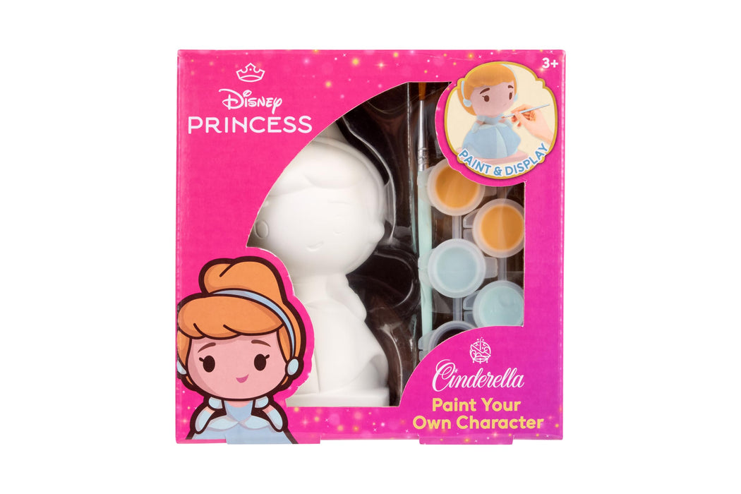 Disney Princess schilderset, Assepoester gipsfiguur met verf en kwast