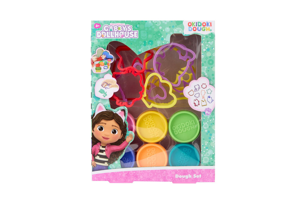 Gabby's Dollhouse kleiset, 6 kleuren klei met 9 vormpjes