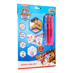 PAW Patrol spray pen set A4 envelop, 3 pennen en 3 sjablonen