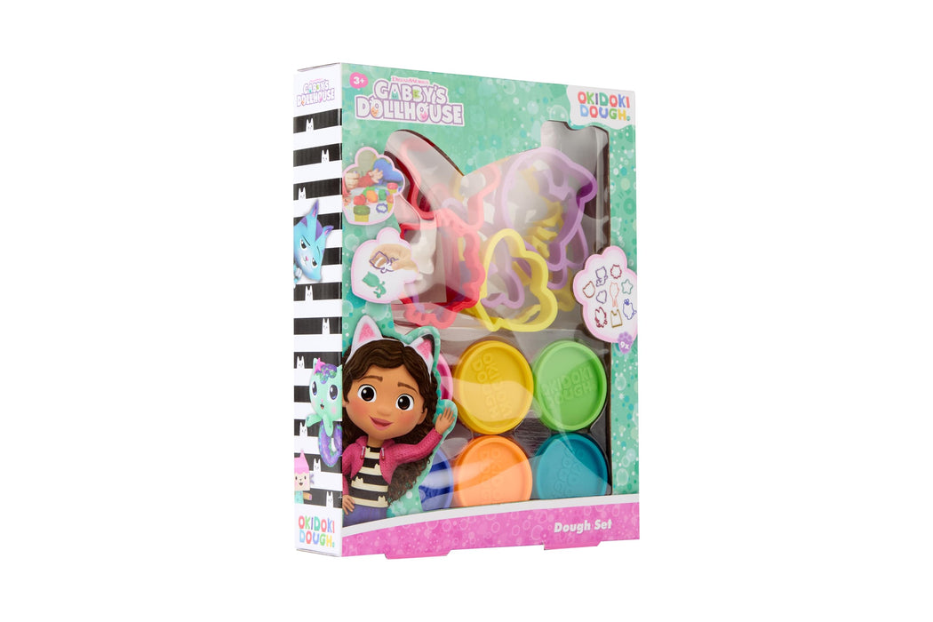 Gabby's Dollhouse kleiset, 6 kleuren klei met 9 vormpjes