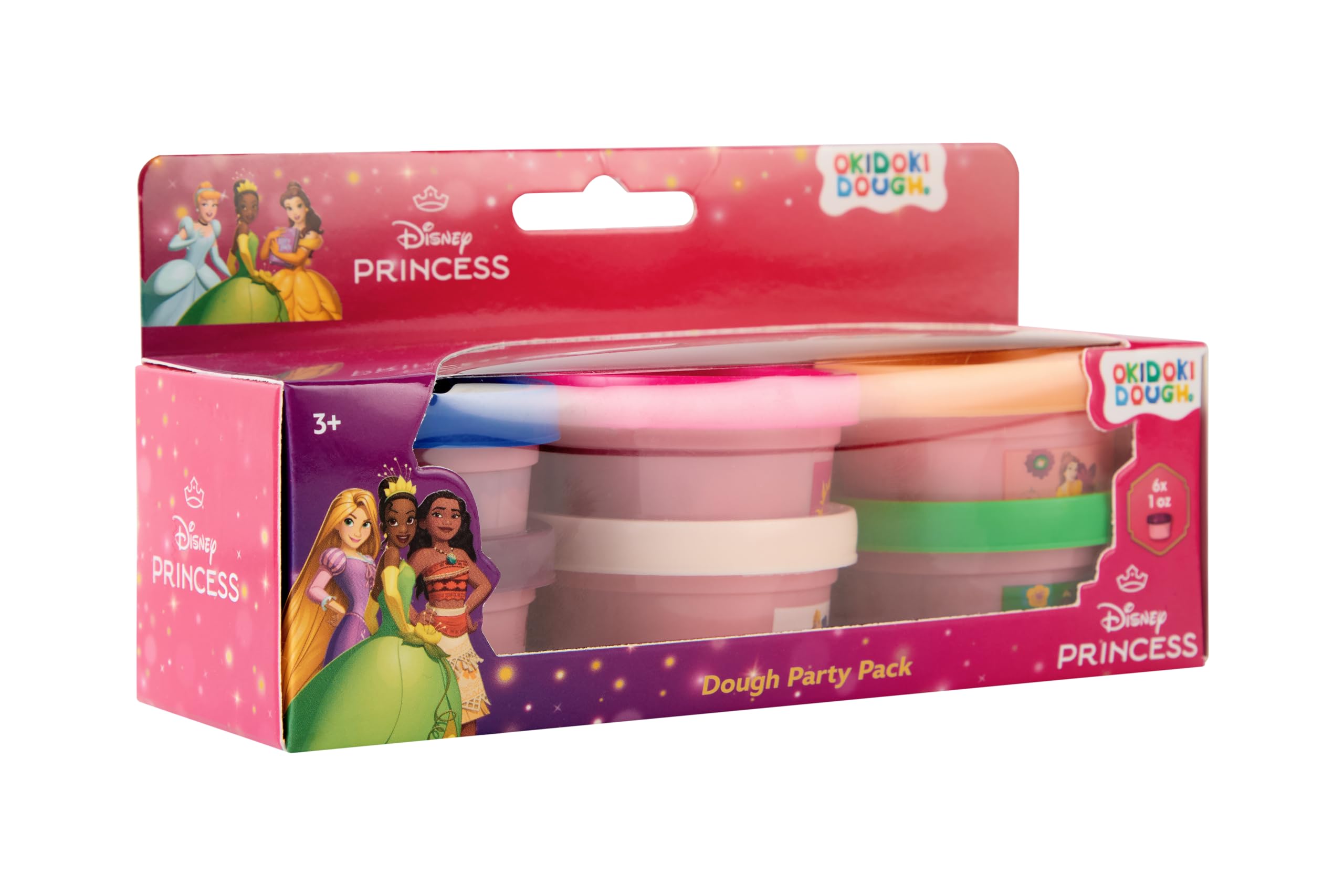 Disney Princess kleiset partypack, 6 kleuren klei