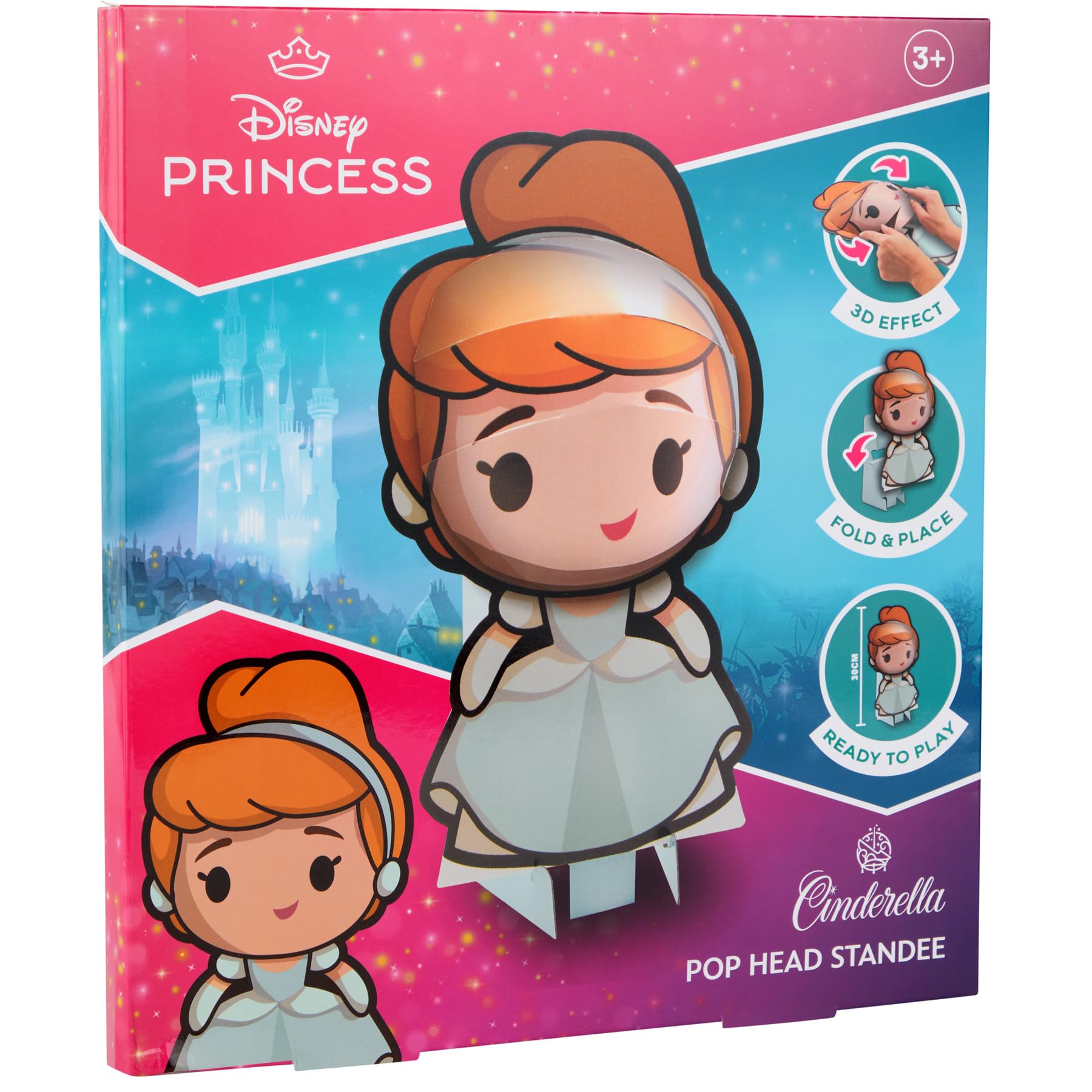 Disney Princess 3D Pop Head figuur Assepoester, 30 cm