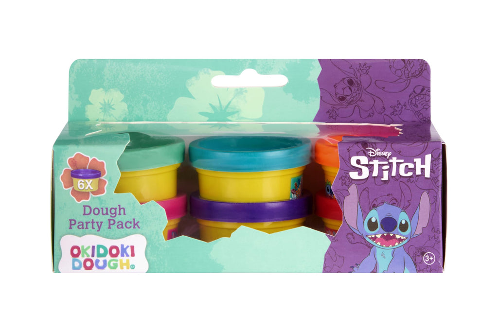 Disney Stitch kleiset partypack, 6 kleuren klei