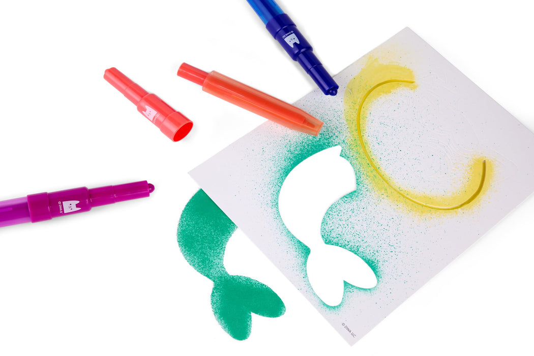 Gabby's Dollhouse spray pen set, 7 pennen en 6 sjablonen