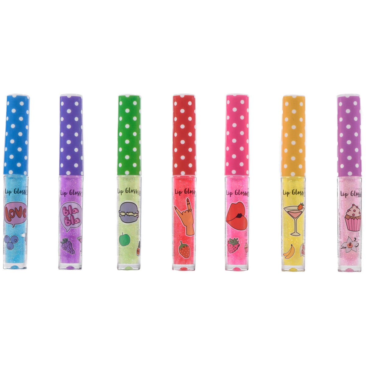 Create It! lipgloss set, 7 stuks met glitter en geur