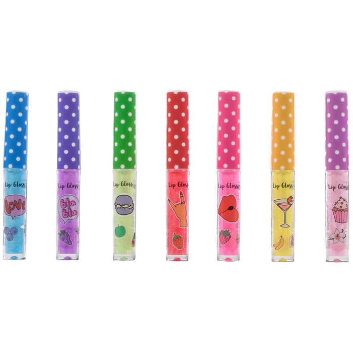 Create It! lipgloss set, 7 stuks met glitter en geur