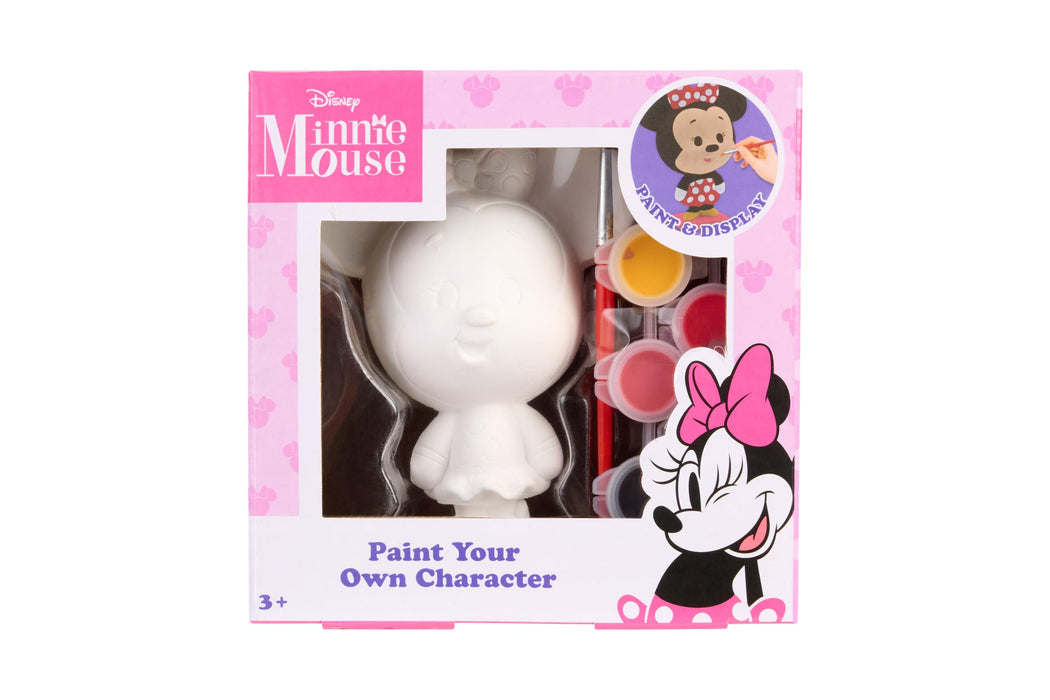 Disney Minnie Mouse schilderset, gipsfiguur met verf en kwast