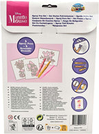 Disney Minnie Mouse spray pen set A4 envelop, 3 pennen en 3 sjablonen