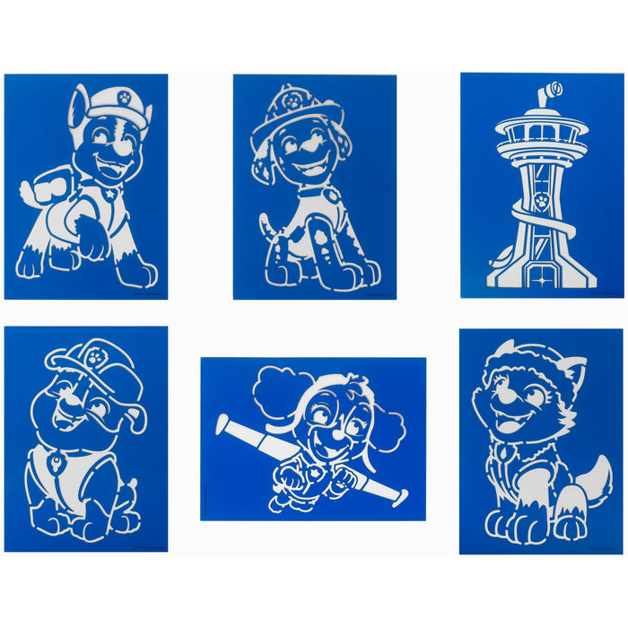 PAW Patrol spray pen set, 7 pennen en 6 sjablonen
