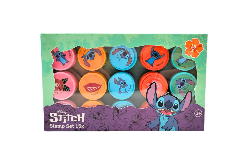 Disney Stitch stempelset, 15 stempels