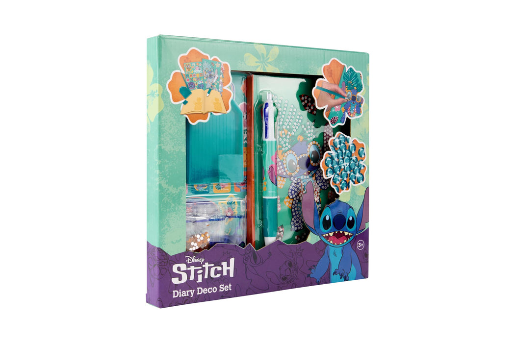 Disney Stitch dagboek decoset, met diamond painting en pen
