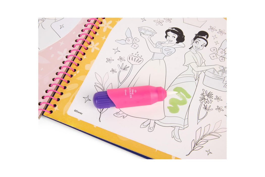 Disney Princess waterkleurboek, 12 herbruikbare kleurplaten