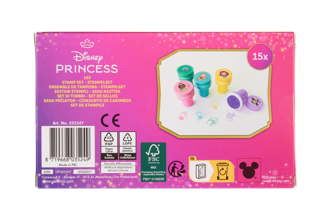 Disney Princess stempelset, 15 stempels