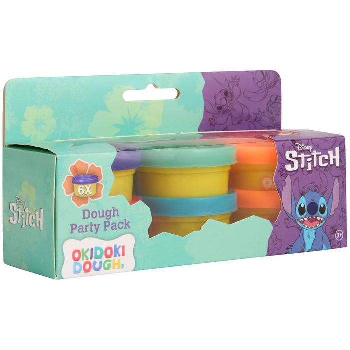 Disney Stitch kleiset partypack, 6 kleuren klei