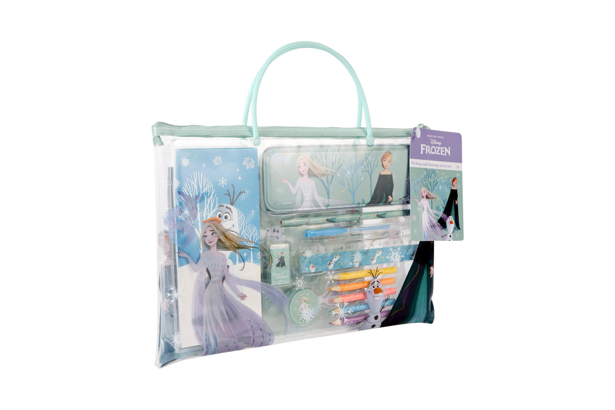 Disney Frozen schrijf- en tekenreisset, met potloden, pennen en stickers