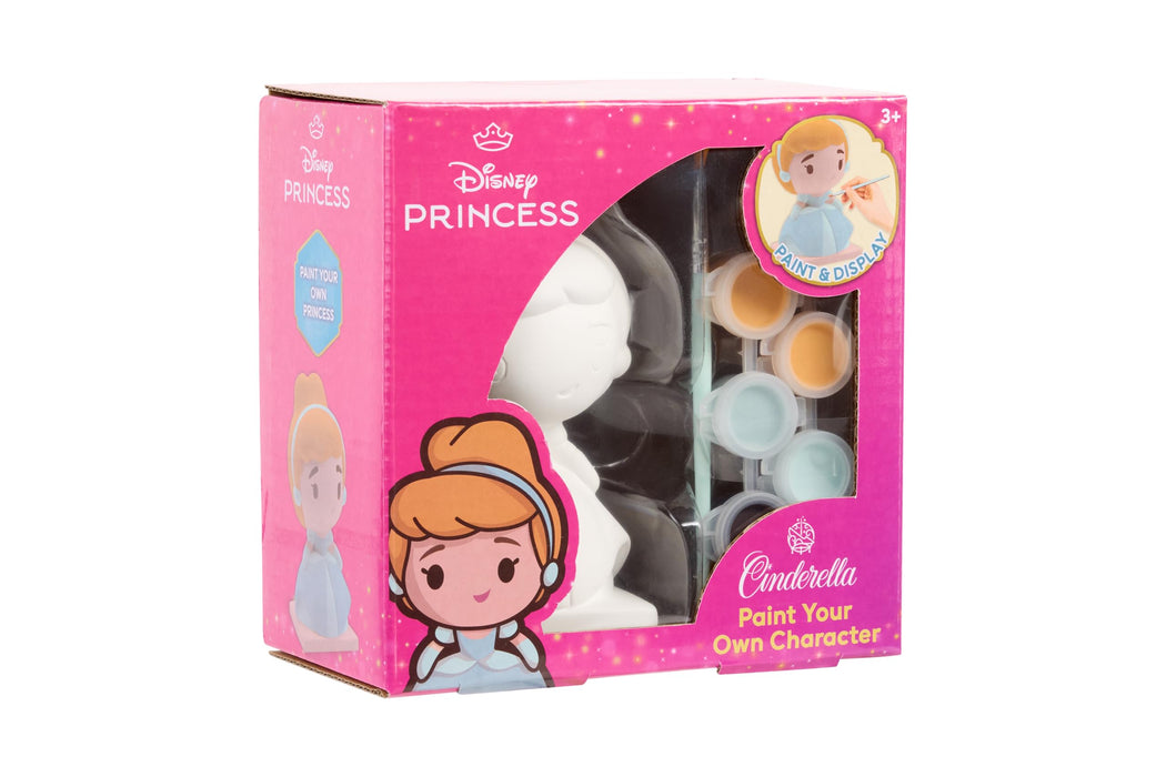 Disney Princess schilderset, Assepoester gipsfiguur met verf en kwast