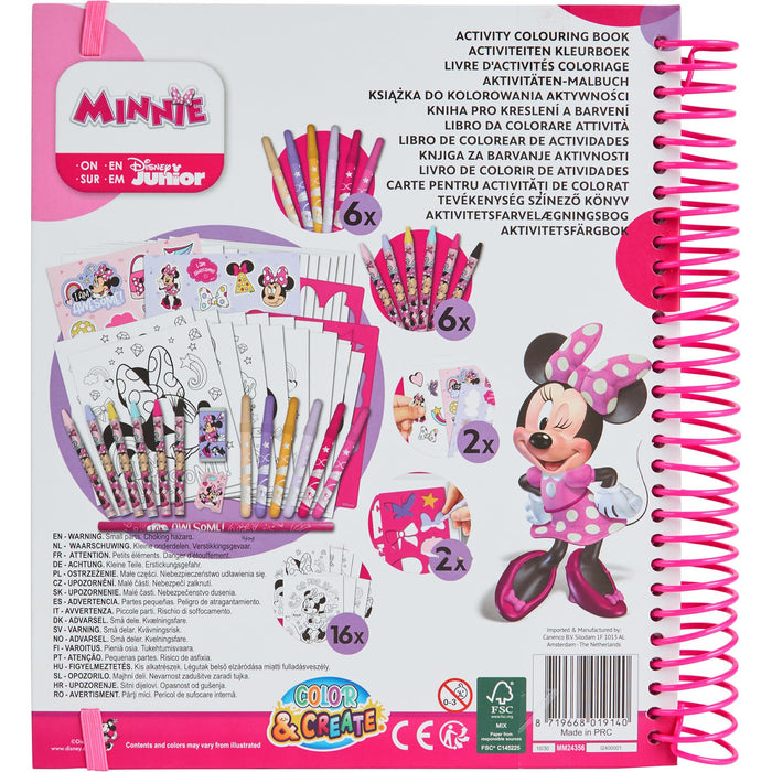 Disney Minnie Mouse activiteiten kleurboek, 16 kleurplaten