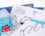 Disney Stitch schrijf- en tekenreisset, met etui, potloden, pennen en stickers