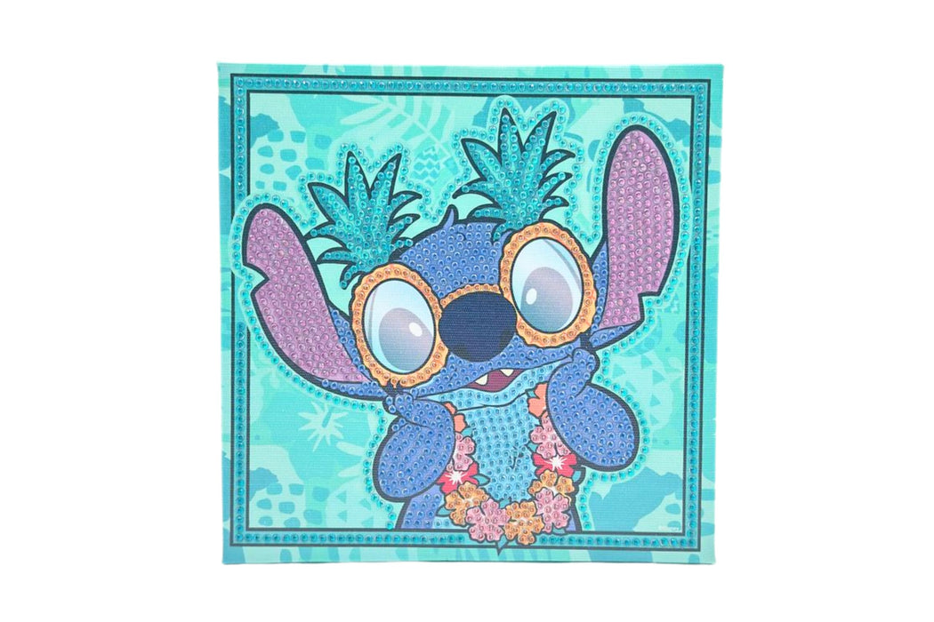 Disney Stitch diamond painting glow in the dark, 19 x 19 cm